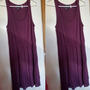 H&M Burgundy Basic Tank Dress